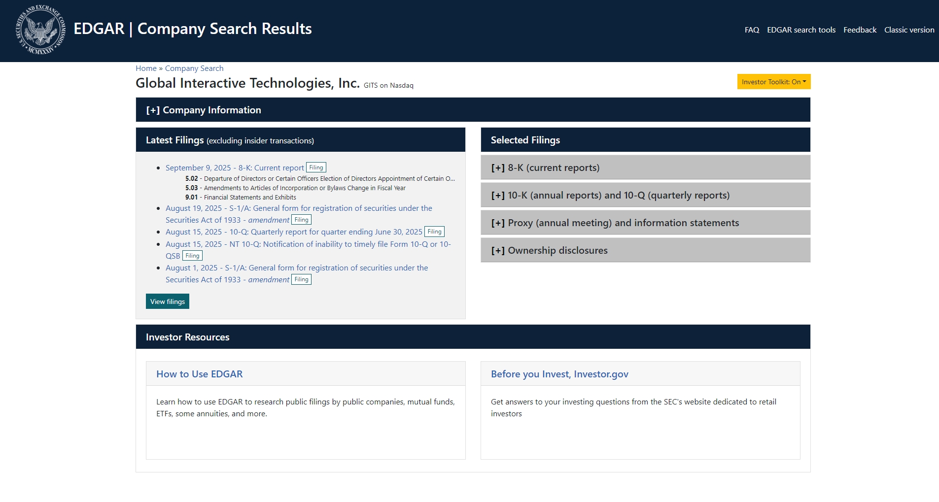 SEC Filings for CIK: 0001911545